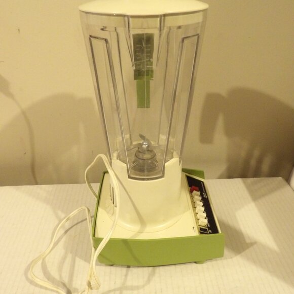 + Vintage70s PROCTOR SILEX 7-Speed Avocado Green Blender Mod 83301 READ - Picture 7 of 8